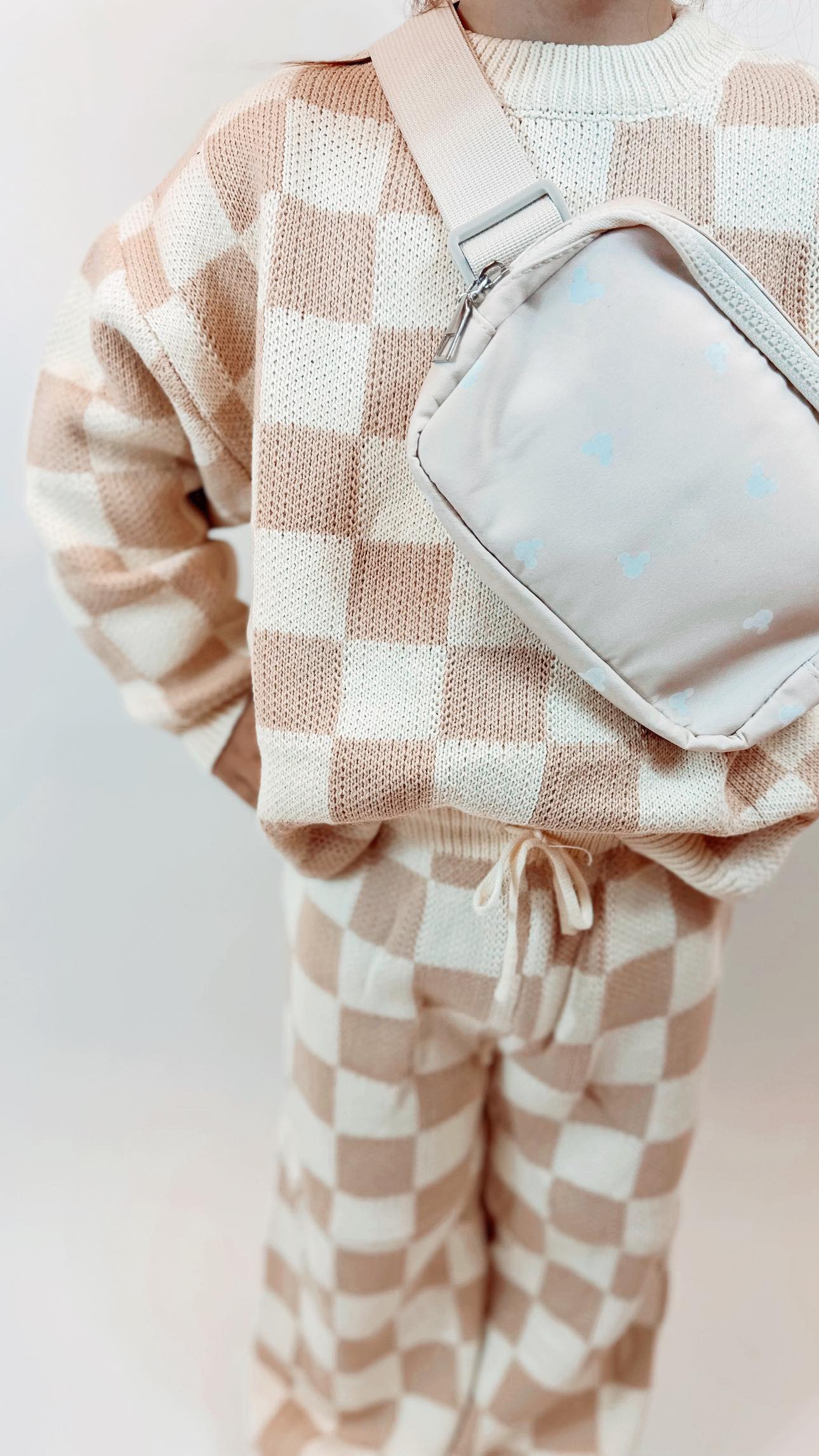 Checkered Knit Sets